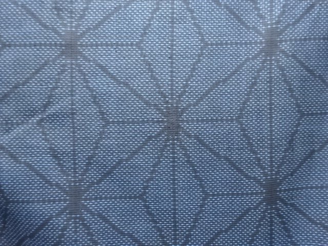 JAPANESE KIMONO / ANTIQUE KIMONO / SILK / DORO OSHIMA TSUMUGI (5 maruki) / WOVEN ASANOHA